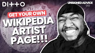 Get a Wiki Page for YOUR Music  How to Create a Wikipedia Page for an Artist or Band  Ditto Music [upl. by Baoj630]