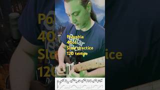 SLOW practice Polyphia 40oz play along guitar polyphia guitartechnique guitarcover [upl. by Nnyltiak]