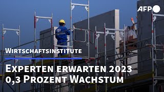 Experten rechnen 2023 mit Wachstum von 03 Prozent  AFP [upl. by Di909]