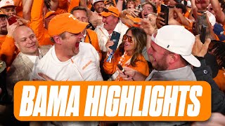 Tennessee Football Highlights Vols upset Alabama 2417  OnField Celebrations [upl. by Miuqaoj828]