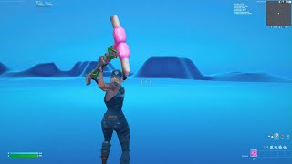 Fortnite PINK FLAMINGO Pickaxe ingame [upl. by Nyrmak225]