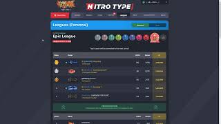 Nitro type leagues [upl. by Anuahsal]