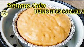 BANANA CAKE using RICE COOKER 🍰 No Bake Banana Cake  How to Make Banana Cake using Rice Cooker [upl. by Silva415]