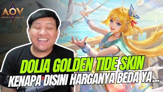 DOLIA GOLDEN TIDE SKIN AOV  BAGUSAN YANG INI TAPI HARGANYA JUGA LEBIH BAGUS SIH HEHE [upl. by Oigile795]