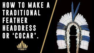 How to make a traditional indigenous feather headdress or cocar [upl. by Atiruam]