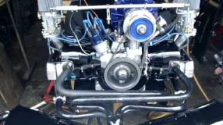 2110cc VW Type 1 New Build Engine running on Stand Going into Splitty Kombi [upl. by Anaoy]