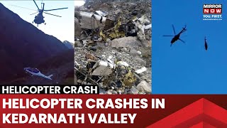 Kedarnath Helicopter Crash Indian Army’s Chopper Drops Helicopter MidFlight Watch  English News [upl. by Conroy]