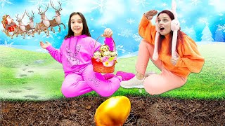 🐇 VÂNĂTOAREA de OUĂ de PAȘTE în ZĂPADĂ 🐣 CINE CÂȘTIGĂ OUL de AUR 🥚 [upl. by Akiemehs13]