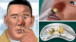 ASMR help John Cena remove a bug and a big snot from his nostril  WOW Brain Satisfyingvideo [upl. by Jessalyn967]