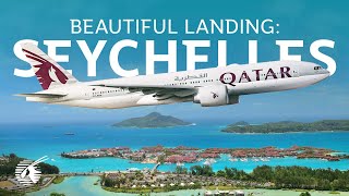 Beautiful landing in Seychelles 4K [upl. by Natek]