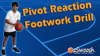 Best Youth Basketball Footwork Drill  Pivot Reaction Drill [upl. by Wiles]