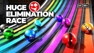 NEW Marble Elimination Race 2  its HUGE  marbles marblerun marblerace asmr sensory [upl. by Golter]