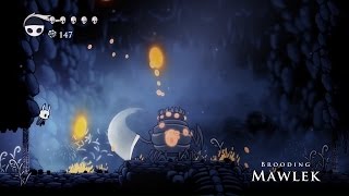 Brooding Mawlek Boss Fight  Hollow Knight [upl. by Amy]