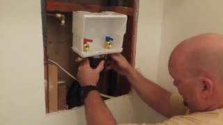 Installation of sharkbite washer hookups pt4 [upl. by Tebor]