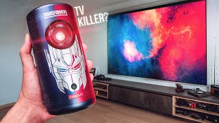 This REPLACED my TV 🤯 Nebula Capsule 3 amp Cosmos 4K Laser Projector Experience [upl. by Atikat]