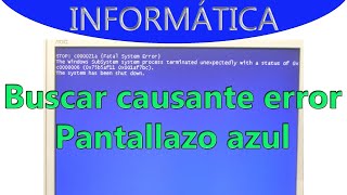 Pantallazo azul  Buscar causa con BlueScreenView [upl. by Kathryn]