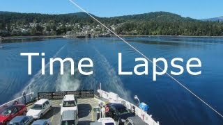 BC Ferry Time Lapse Crofton to Salt Spring Island [upl. by Adnaloy]