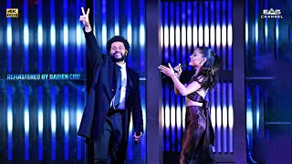 Remastered 4K • 60fps Save Your Tears  The Weeknd amp Ariana Grande – iHeart Radio Music Awards 21 [upl. by Kinson143]