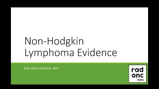 Non Hodgkin Lymphoma Evidence [upl. by Cardinal158]