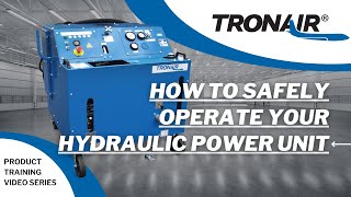 Tronair 52 Series Hydraulic Power Unit Operation Steps [upl. by Virgin]