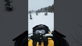 🤩 First snowmobile ride this year ❄️ fetelarallyland skidoo amazing power snow [upl. by Delphina]