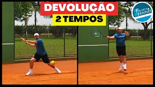 CURTINHAS 55  DEVOLUÇÃO de saque em DOIS TEMPOS  Falasca Tennis [upl. by Kristos]