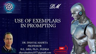 16 Use of Exemplars in Large Language Model LLM  Dr Dhaval Maheta [upl. by Huppert]