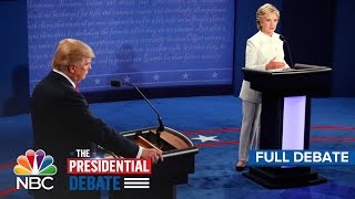 The Third Presidential Debate Hillary Clinton And Donald Trump Full Debate  NBC News [upl. by Heinrich]