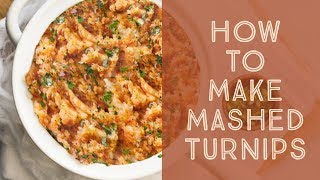 How To Make Mashed Turnips  Cara Di Falco  Caras Cucina [upl. by Bollen888]