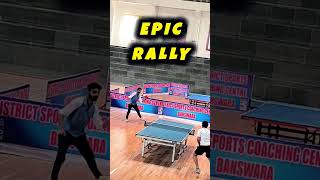 Forehand quotSideSpinquot in Ping Pong 🏓 Table Tennis Rally 😲 shorts pingpong [upl. by Ahsikan525]