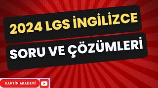 LGS 2024 İNGİLİZCE SORU VE CEVAPLARI [upl. by Netta378]