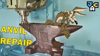 Repairing Century Old Anvil  derusting  resurfacing and painting [upl. by Frodi]