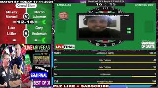 Darts Live  Grand Slam Of Darts  Semi Finals  2024 Mr Vegas Grand Slam Watch Along [upl. by Seuqramed38]