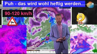 Das wird wohl heftig werden PolarluftVorstoß mit Schnee amp Sturm Wettervorhersage 1421112024 [upl. by Goss]