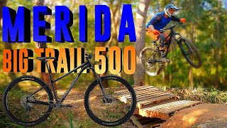 I TEST RIDE THE BEST VALUE MTB TRAIL HARDTAIL  MERIDA BIG TRAIL 500 [upl. by Nahsab680]