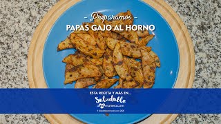 Papas gajo al horno con mostaza y hierbas [upl. by Natsreik]