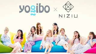 NiziU、キュートな部屋着姿でリラックス Yogibo新CM「わたしが、ゆるんでいく」編＆メーキング [upl. by Fanchie]