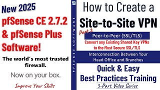 pfSense 270 New  Convert OpenVPN PeertoPeer Shared Key to PeertoPeer SSLTLS [upl. by Couchman]