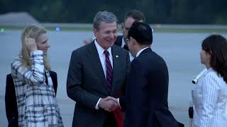 North Carolina welcomes historic visitor Japans Prime Minister Fumio Kishida [upl. by Dorina582]