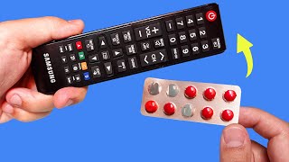 Take a Common Empty Pill Pack and Fix All Remote Controls in Your Home How to Repair TV Remote [upl. by Letti]