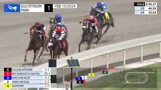 Gulfstream Park Carrera 1  10 de Febrero 2024 [upl. by Shandie]