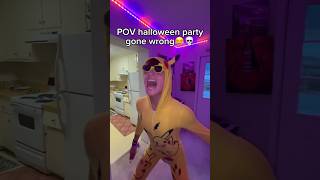 bro got dunked😂💀 comedy funny halloween party gonewrong ghost scary youtubeshorts [upl. by Winson]