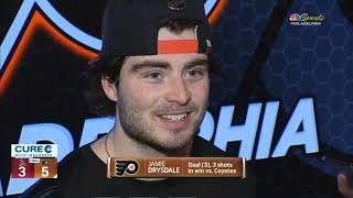 SCOTT LAUGHTON amp JAMIE DRYSDALE PostGame Interview  Arizona Coyotes vs Philadelphia Flyers [upl. by Good]