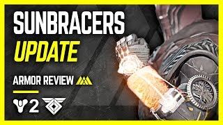 Destiny 2  UPDATED SUNBRACERS  Clearing Ads Machine  New Sunbracers Review [upl. by Wilie]