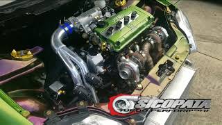 Honda civic twin turbo  downstarinc hardware  sicopata turbo performance build [upl. by Eniamerej807]