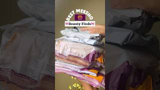 Meesho beauty finds  makeup organiser  led mirror meeshofinds unboxing shorts [upl. by Ycnaffit813]