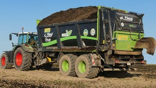 Gärreste Streuen 2022 🚜 FENDT 700 Vario amp Fliegl KDS 260 [upl. by Lew]