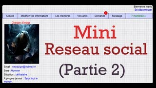 Tutoriel php  Creation dun mini reseau social  mettre en place les formulaires  part2 [upl. by Rochemont335]