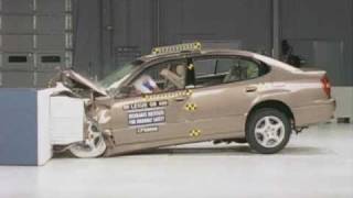 1999 Lexus GS moderate overlap IIHS crash test [upl. by Poppas]