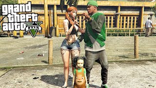 FRANKLIN amp GIRLFRIEND HAS A BABY IN GTA 5 [upl. by Erelia]